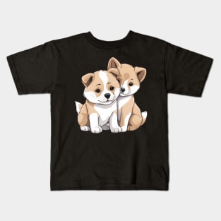 cute akita dog Kids T-Shirt